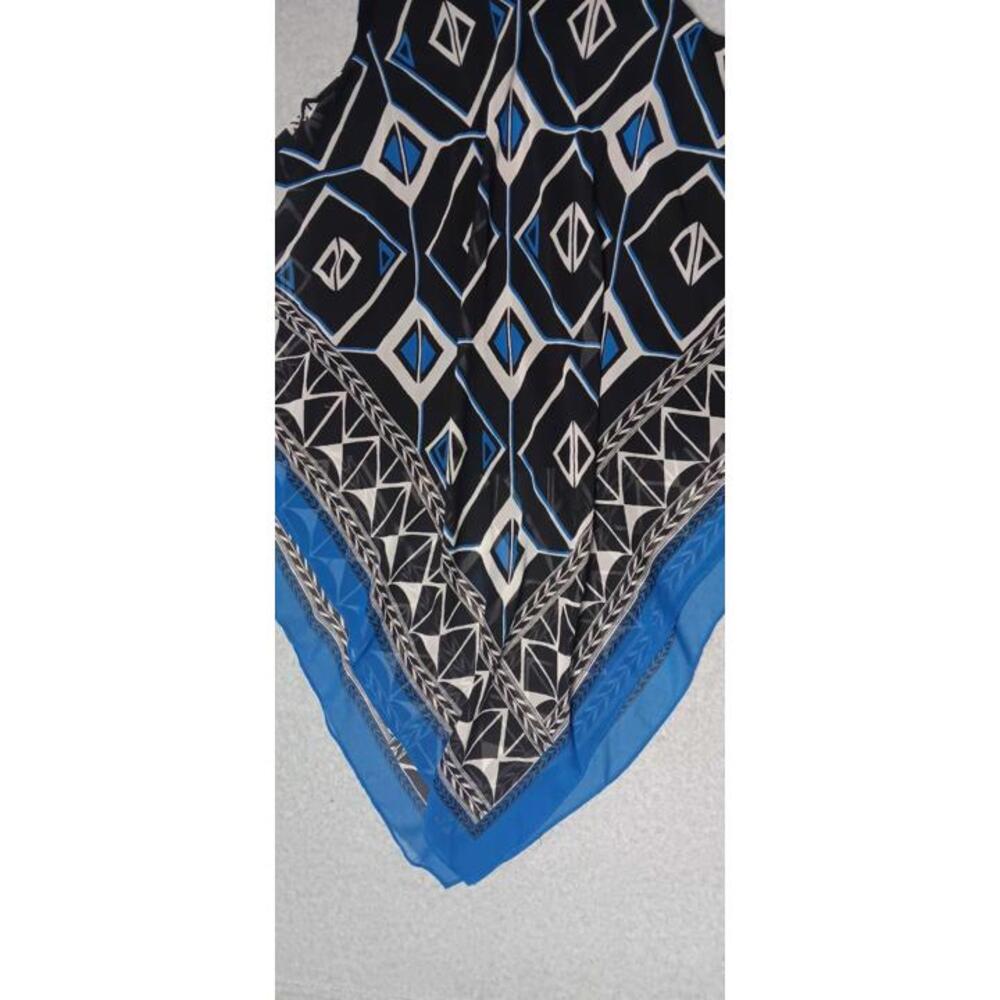 Vince Camuto Blouse Womens Size Small Tear Down Sheer Casual Formal Tie Neck - Picture 6 of 11